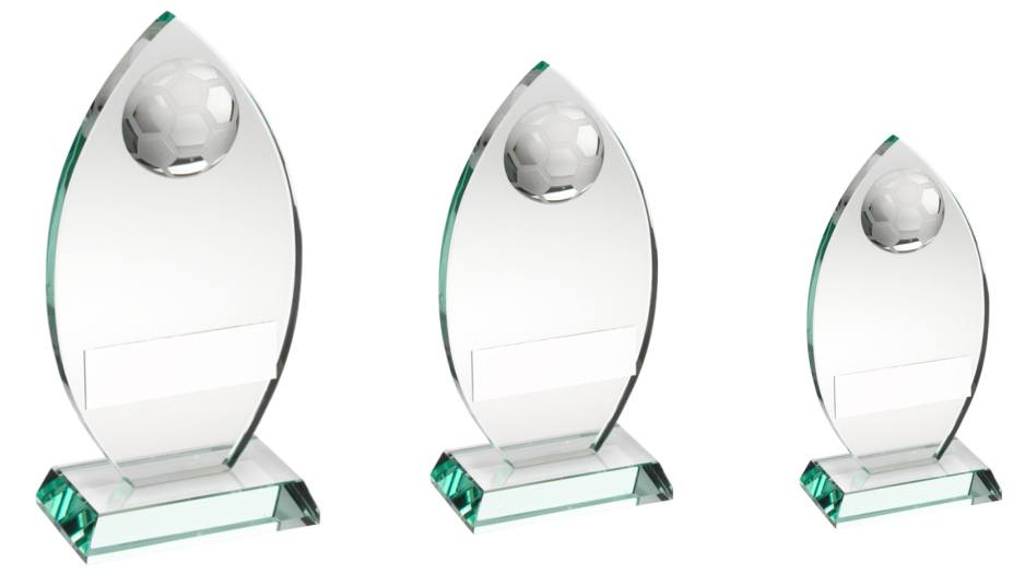 Glass Football Trophies TD441 Series Direct Source